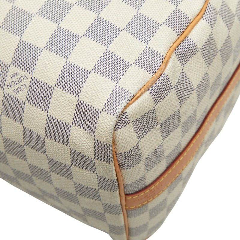 Louis Vuitton Damier Azur Speedy Bandouliere 30 2-Way Shoulder Bag White Leather — view 7