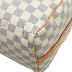 Louis Vuitton Damier Azur Speedy Bandouliere 30 2-Way Shoulder Bag White Leather — view 7