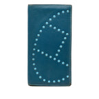 Hermes Evelyne Bifold Wallet Blue Navy Shavel