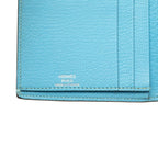 Hermes Evelyne Bifold Wallet Blue Navy Shavel — view 6