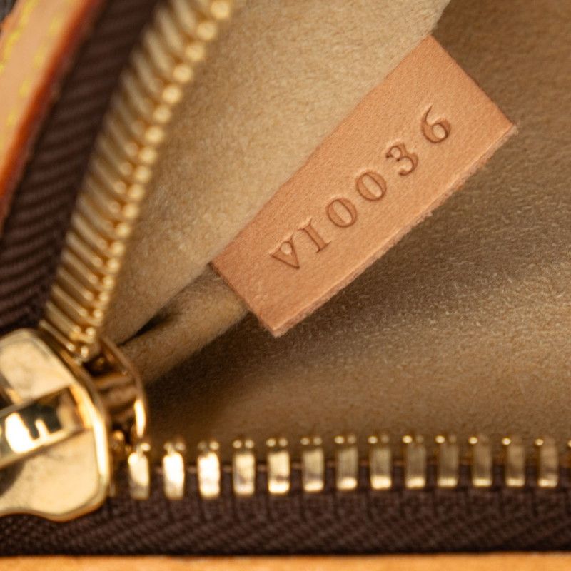 Louis Vuitton Monogram Hudson GM Shoulder Bag Brown Leather — view 7