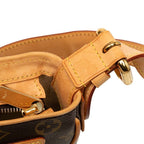 Louis Vuitton Monogram Hudson GM Shoulder Bag Brown Leather — view 5