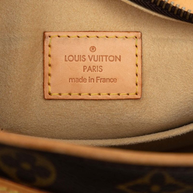 Louis Vuitton Monogram Hudson GM Shoulder Bag Brown Leather — view 6