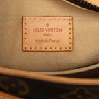 Louis Vuitton Monogram Hudson GM Shoulder Bag Brown Leather — view 6