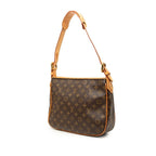 Louis Vuitton Monogram Hudson GM Shoulder Bag Brown Leather — view 2