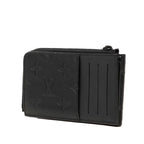 Louis Vuitton Monogram Shadow Hybrid Wallet Bifold Compact Noir Black Leather — view 2