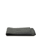 Louis Vuitton Monogram Shadow Hybrid Wallet Bifold Compact Noir Black Leather — view 3