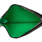 Louis Vuitton Monogram Macassar Coin Card Holder Case Fragment Brown Green — view 4
