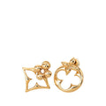 Louis Vuitton LV Flower Gram Earrings Gold Plated