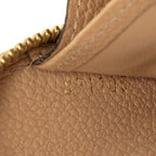 Louis Vuitton Monogram Empreinte Zippy Wallet Zip Around Beige Leather — view 6