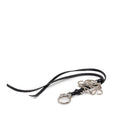 Loewe Anagram Strap Bag Charm Black Silver Leather