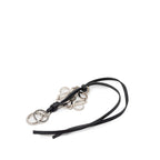 Loewe Anagram Strap Bag Charm Black Silver Leather — view 2
