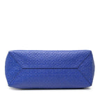 Loewe Repeat Anagram East West Tote Shoulder Bag Blue Leather — view 3