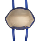 Loewe Repeat Anagram East West Tote Shoulder Bag Blue Leather — view 4