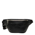 Gucci GG Embossed Belt Bag Black Leather