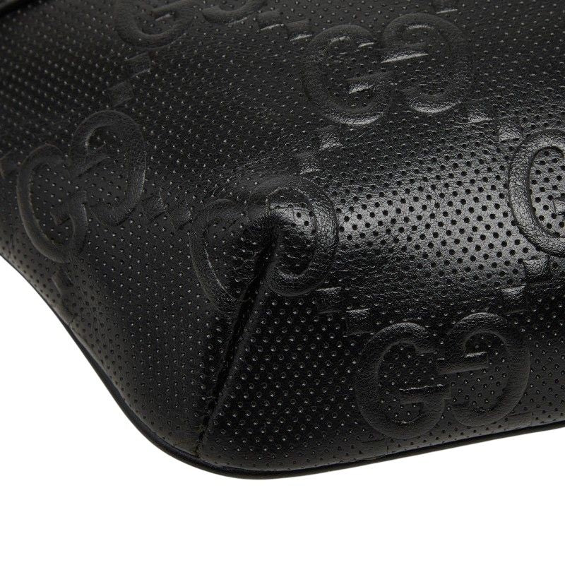 Gucci GG Embossed Belt Bag Black Leather — view 5