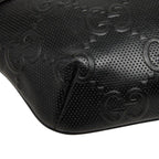Gucci GG Embossed Belt Bag Black Leather — view 5