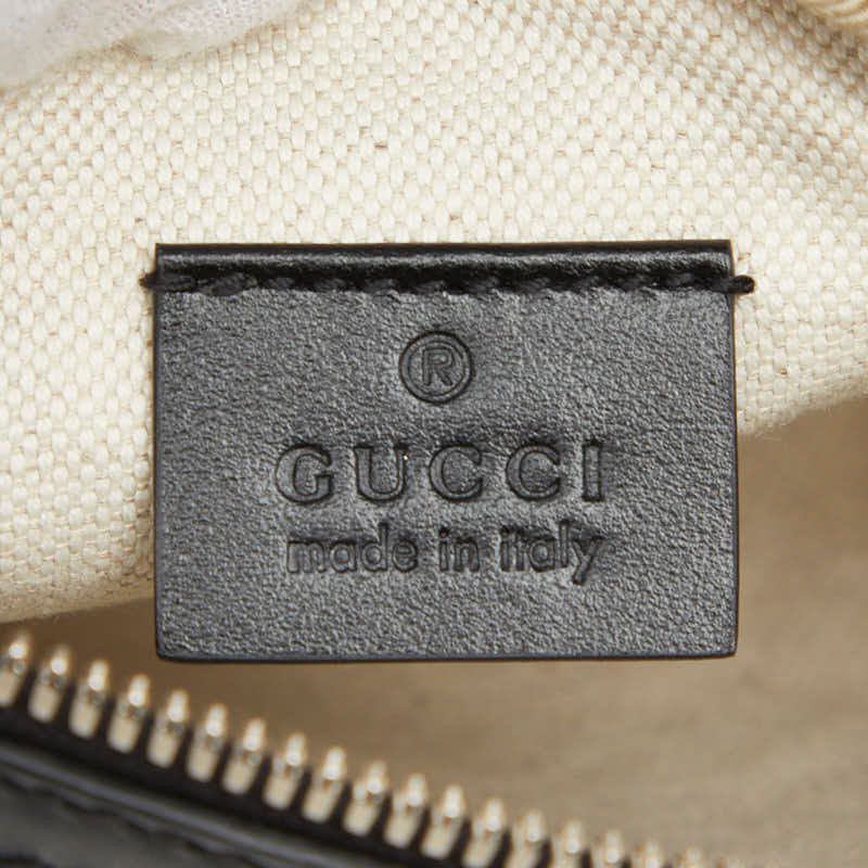 Gucci GG Embossed Belt Bag Black Leather — view 9