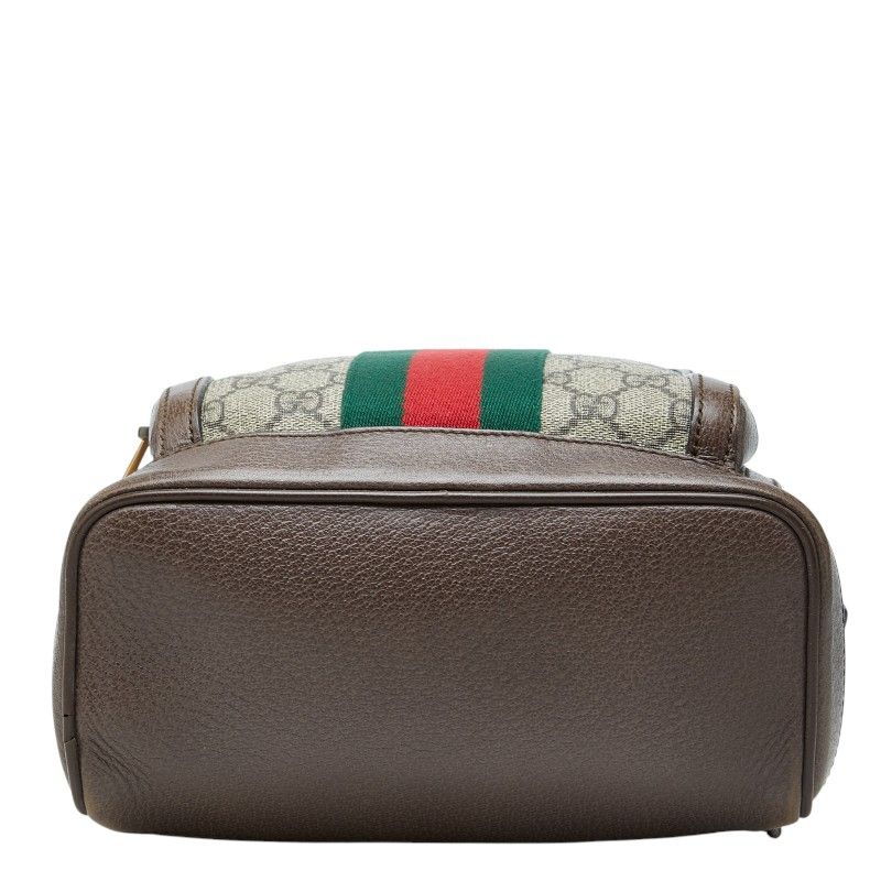 Gucci Ophidia GG Supreme Backpack Beige Brown Leather — view 2