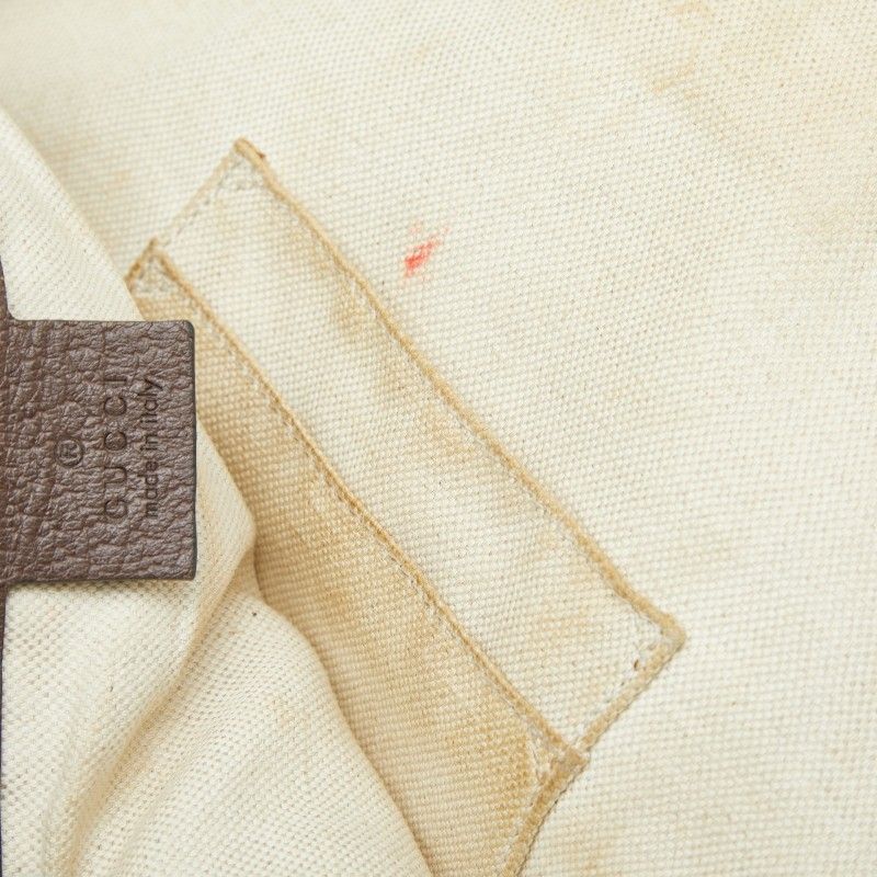Gucci Ophidia GG Supreme Backpack Beige Brown Leather — view 9