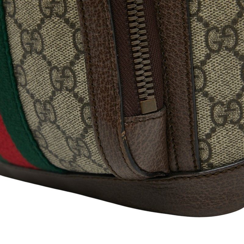 Gucci Ophidia GG Supreme Backpack Beige Brown Leather — view 4