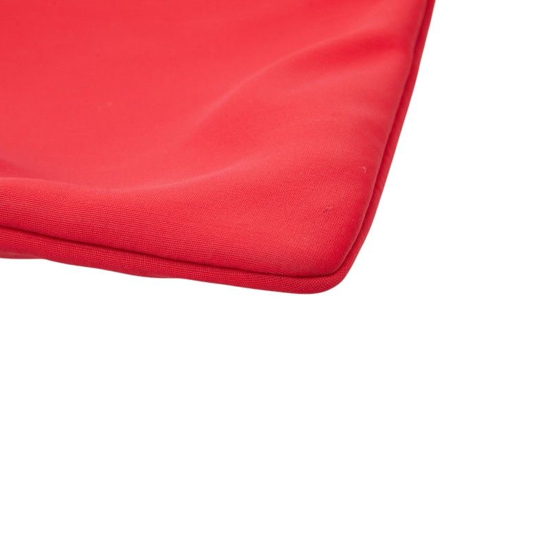 Hermes Neobain GM Pouch Clutch Red White Polyamide Elastane — view 4