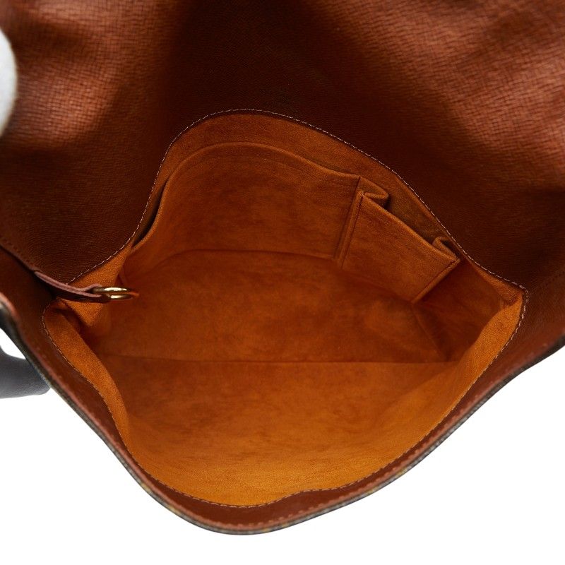 Louis Vuitton Monogram Musette Crossbody Shoulder Bag Brown Leather — view 7