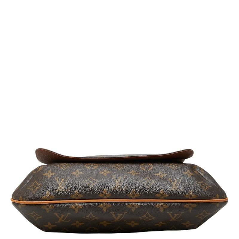Louis Vuitton Monogram Musette Crossbody Shoulder Bag Brown Leather — view 3