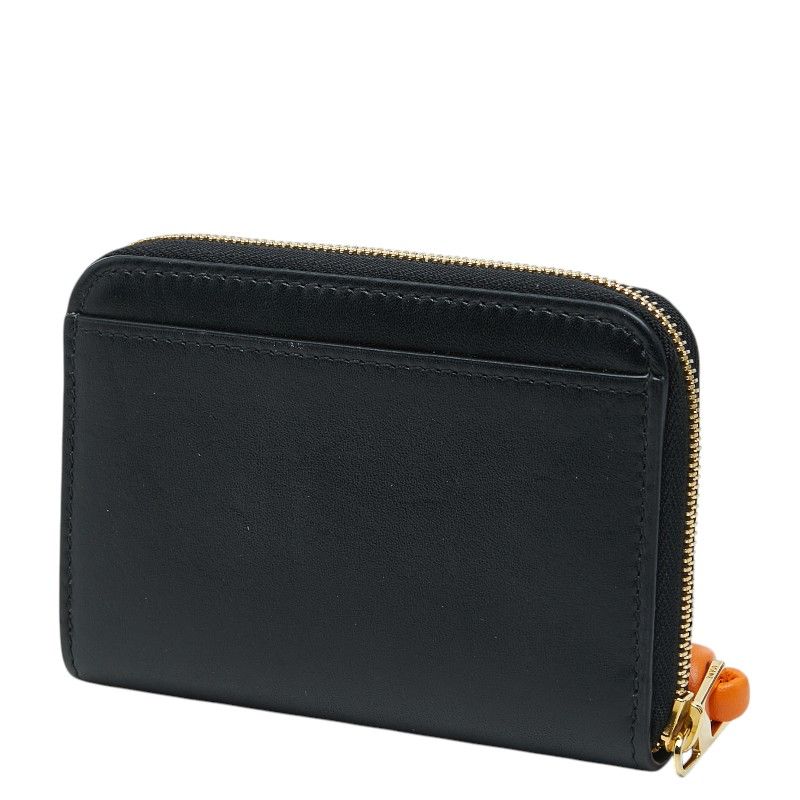 Loewe Coin Purse Black Orange Leather — view 2