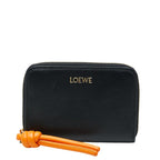 Loewe Coin Purse Black Orange Leather