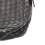 Bottega Veneta Intrecciato Crossbody Shoulder Bag Brown Leather — view 7