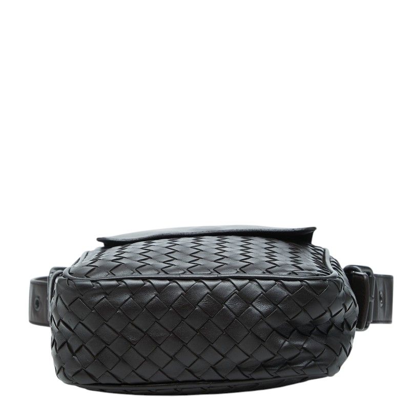 Bottega Veneta Intrecciato Crossbody Shoulder Bag Brown Leather — view 3