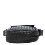 Bottega Veneta Intrecciato Crossbody Shoulder Bag Brown Leather — view 3