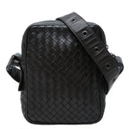 Bottega Veneta Intrecciato Crossbody Shoulder Bag Brown Leather
