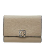 Loewe Anagram Trifold Wallet Beige Leather