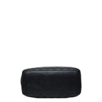 Chanel CC Logo Grand Shopping Tote GST Chain Shoulder Bag Black Caviar Leather — view 3