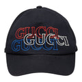 Gucci Logo Baseball Cap M Black Cotton Rayon