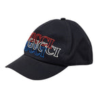 Gucci Logo Baseball Cap M Black Cotton Rayon — view 2