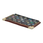 Louis Vuitton Monogram Multicolor Pochette Cles Coin Purse Black Leather — view 4