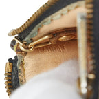 Louis Vuitton Monogram Multicolor Pochette Cles Coin Purse Black Leather — view 8