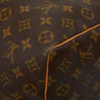 Louis Vuitton Monogram Keepall 50 Boston Bag Brown Leather — view 6