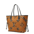 Louis Vuitton Monogram Jungle Neverfull MM Tote Shoulder Bag Ivory Camel — view 2