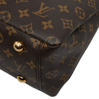 Louis Vuitton Monogram Pallas 2-Way Shoulder Bag Cerise Red Brown Leather — view 5