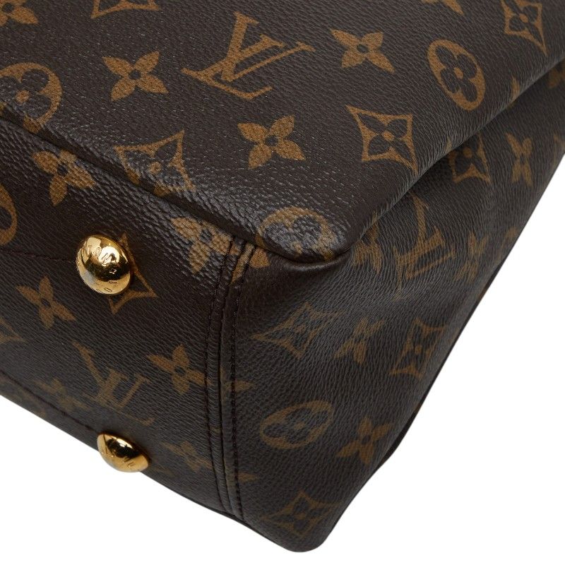 Louis Vuitton Monogram Pallas 2-Way Shoulder Bag Cerise Red Brown Leather — view 5