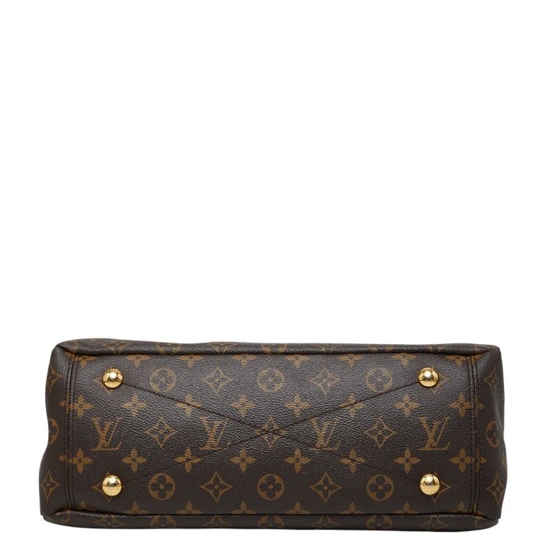 Louis Vuitton Monogram Pallas 2-Way Shoulder Bag Cerise Red Brown Leather — view 3