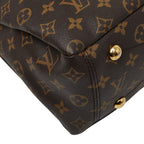 Louis Vuitton Monogram Pallas 2-Way Shoulder Bag Cerise Red Brown Leather — view 4