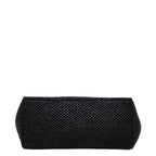 Loewe Font Tote Large Shoulder Bag Black Raffia Calf — view 3