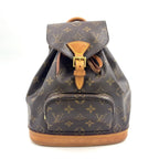Louis Vuitton Minimontsouris Monogram Leather Brown Backpack Gold