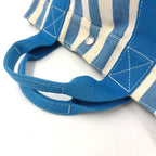 Hermes Cannes PM Canvas Blue White Handbag Silver — view 5