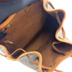 Louis Vuitton Minimontsouris Monogram Leather Brown Backpack Gold — view 3